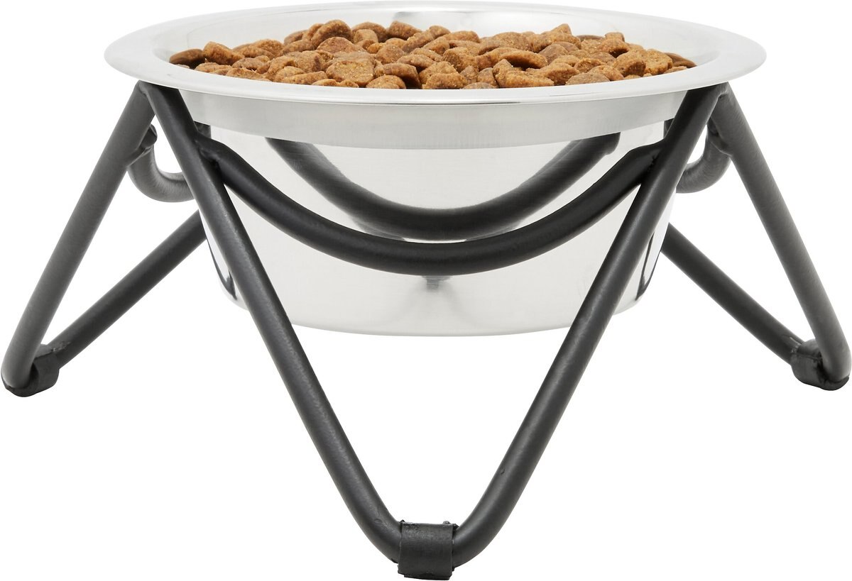 Frisco Triangle Iron Non-Skid Elevated Dog and Cat Bowl