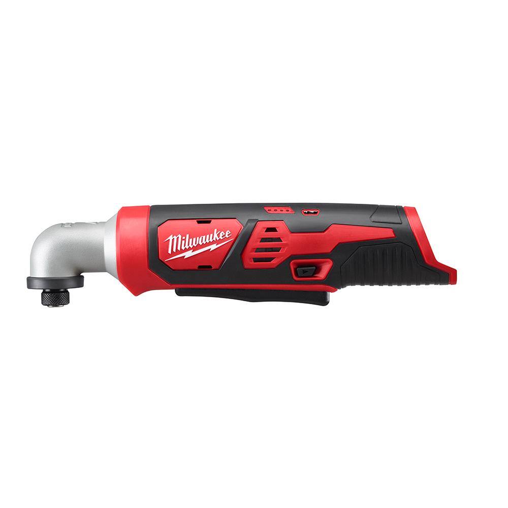 MW M12 12V Lithium-Ion Cordless 14 in. Right Angle Hex Impact Driver (Tool-Only) 2467-20