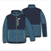 Backroads Recycled Polartec® Fleece - Blue Steel Marl