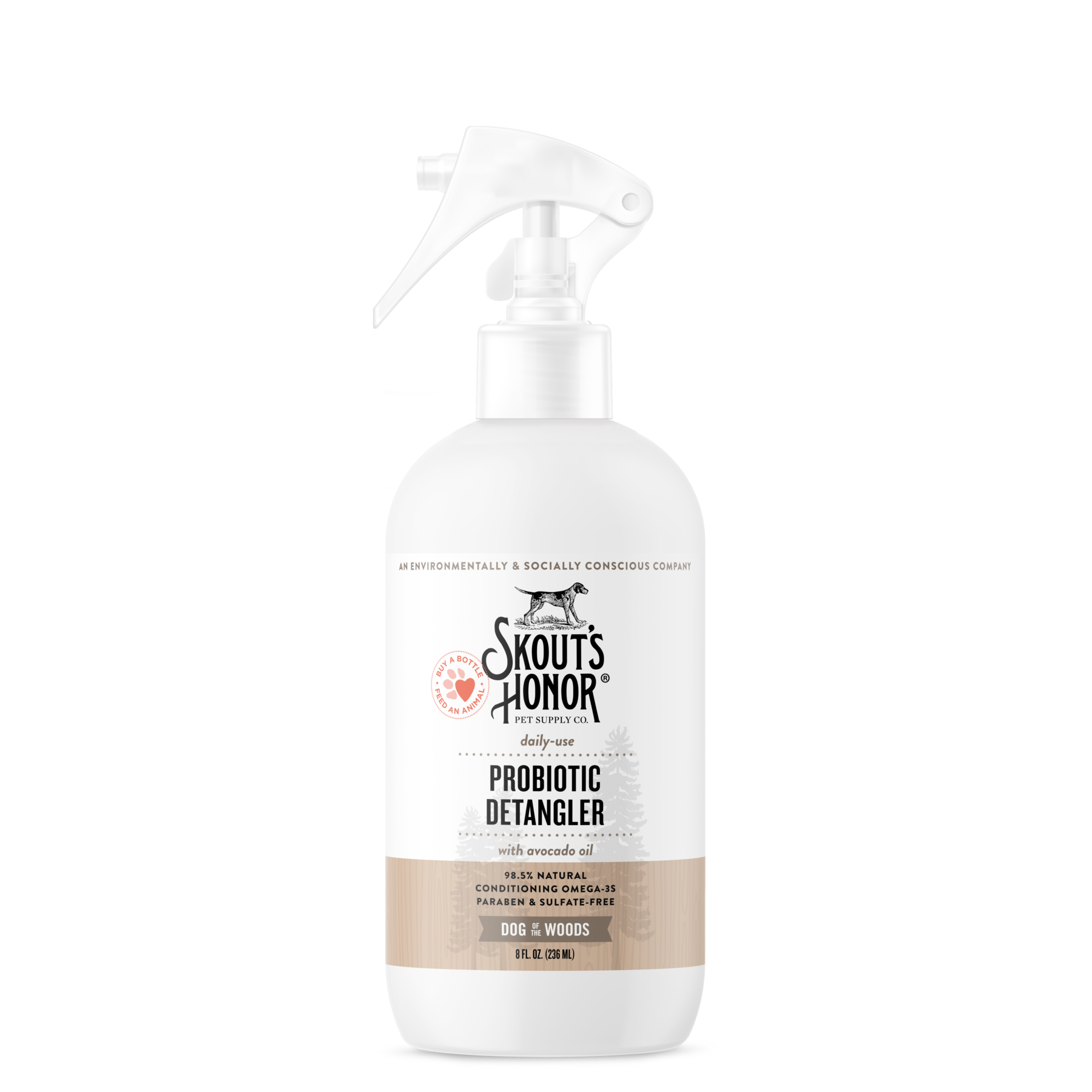 Skouts Honor Probiotic Detangler Spray Dog of the Woods For Dogs  Ca