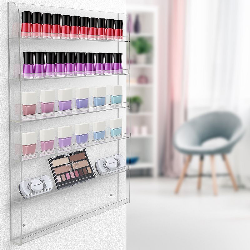 Sorbus 6-Tier Nail Polish Wall Rack