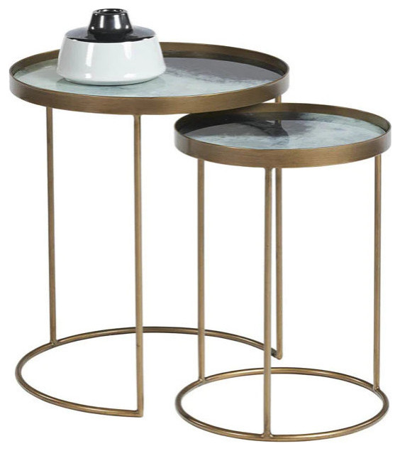 Ulyana Nesting Tables  Set of 2   Modern   Coffee And Accent Tables   by Virgil Stanis Design  Houzz