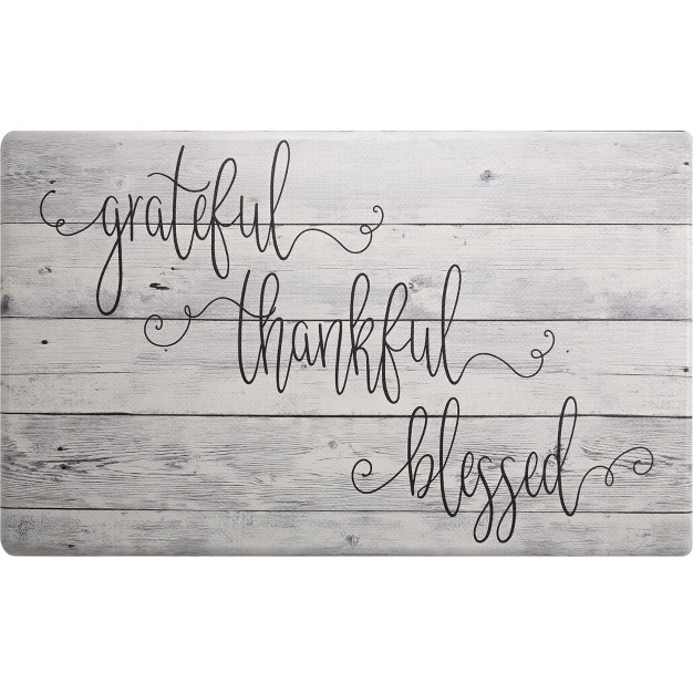 Sohome Cozy Living Grateful Thankful Modern Farmhouse Anti fatigue Kitchen Mat