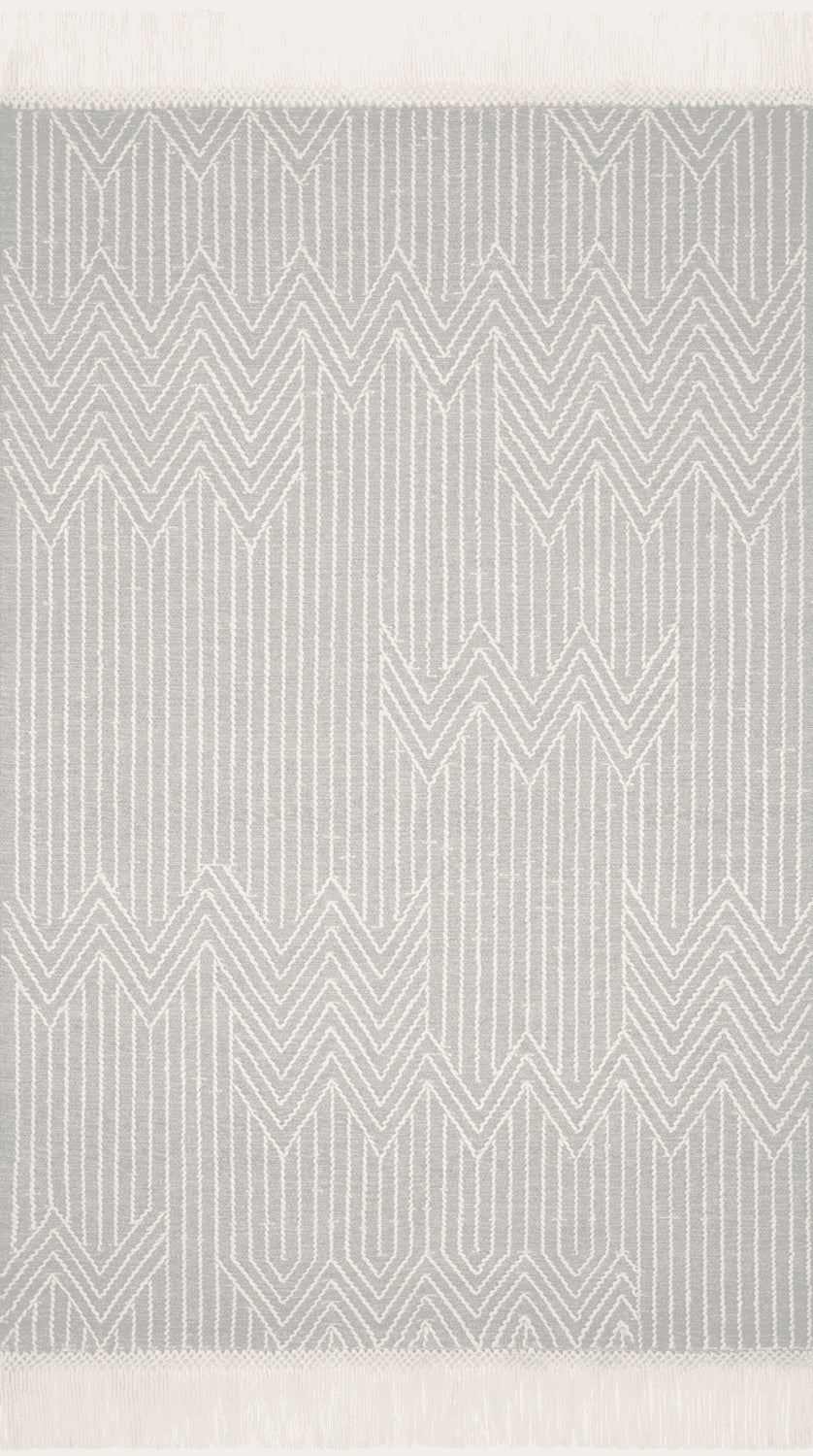 Newton Hand Tufted Lt Grey / Ivory Rug