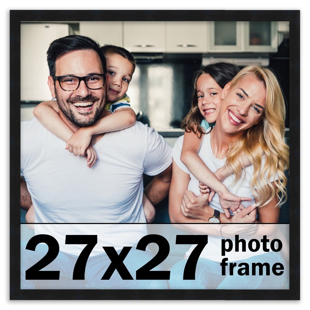27x27 Frame Black Picture Frame   Modern Photo Frame Includes UV
