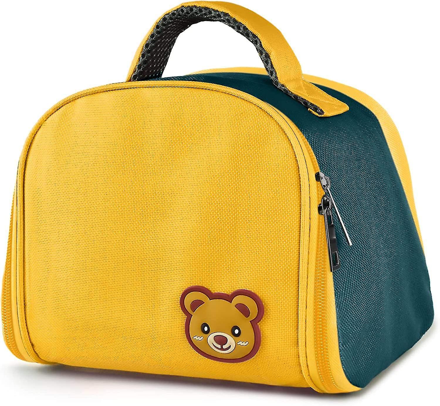 Lunch Bag Insulated Lunch Box For Kids - Cartoon Tote Bag Mini Cooler (yellow) (d-b2)