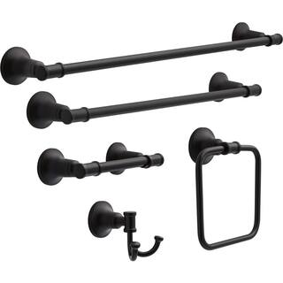 Delta Chamberlain 24 in. Towel Bar in Matte Black CML24-MB