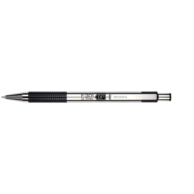 PEN BALLPT RET BLK F-301