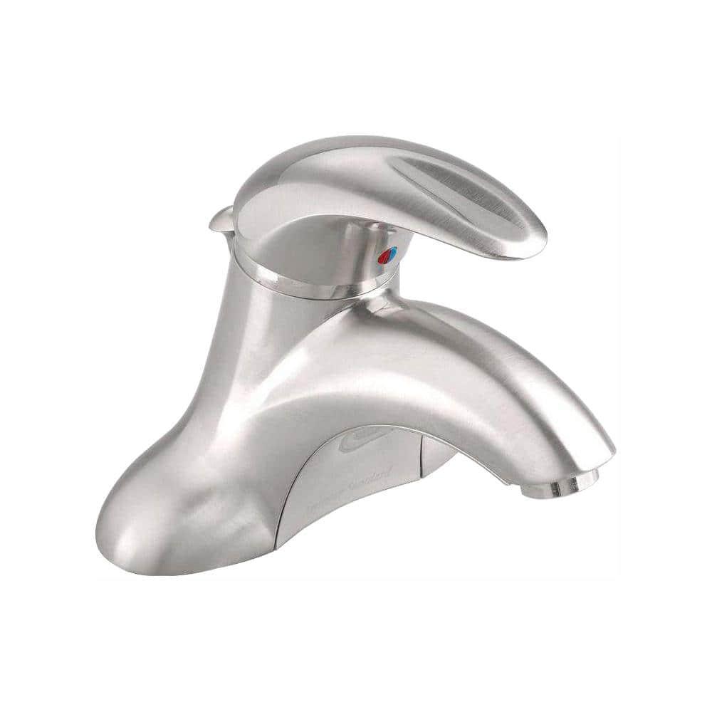 American Standard Reliant Single Hole SingleHandle Bathroom Faucet with Speed Connect Drain in Brushed Nickel