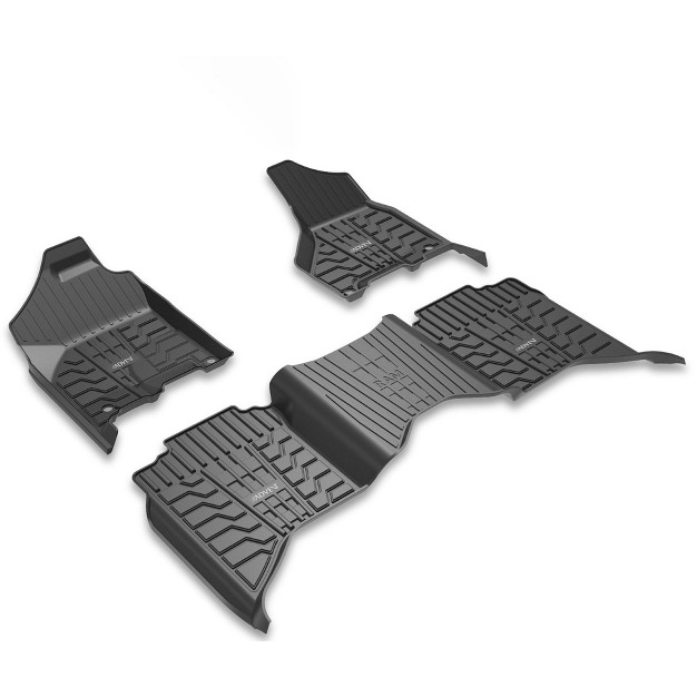 Advent All Weather Floor Mats Compatible With 2013 2018 Dodge Ram Vehicles