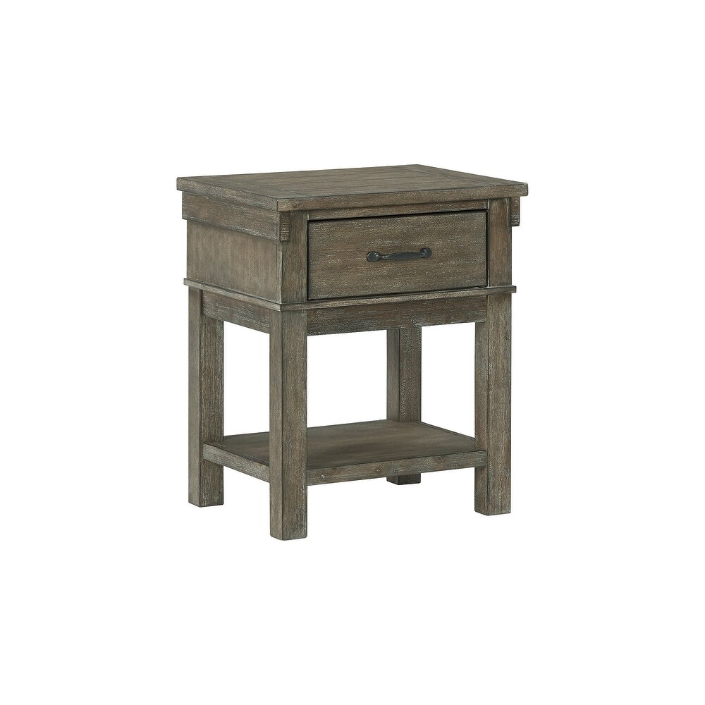 Signature Design by Ashley Shamryn Woodgrain 1 drawer Nightstand