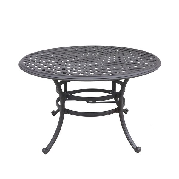 Torino Aluminum 49 Inch Round Dining Table