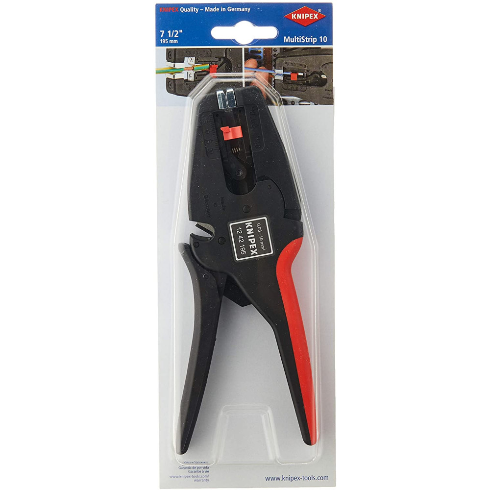 Knipex Automatic Insulation Stripper 195mm 8-32 AWG