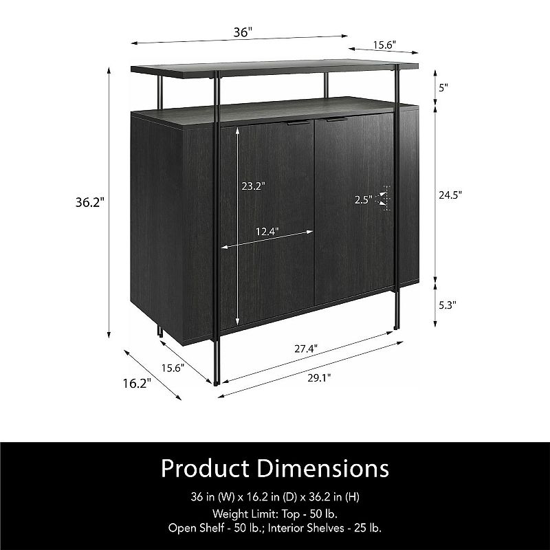 Ameriwood Home Lakeland Bar Cabinet