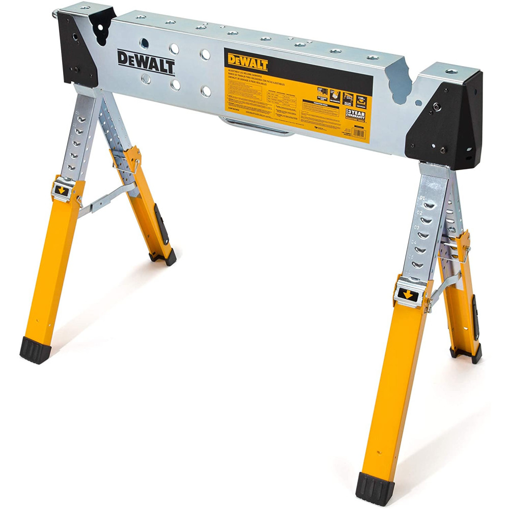 DW Welding Sawhorse Adjustable Height Portable Steel DXMF3603WSH from DW