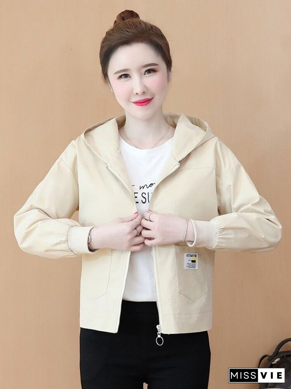 Autumn New Ladies Jacket Joker Casual Short Windbreaker Jacket Baseball Uniform Jacket Coat Women Tops Jackets For Women