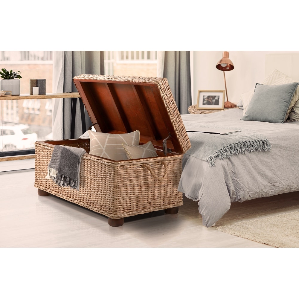 Bauer Kubu Rattan Storage Trunk