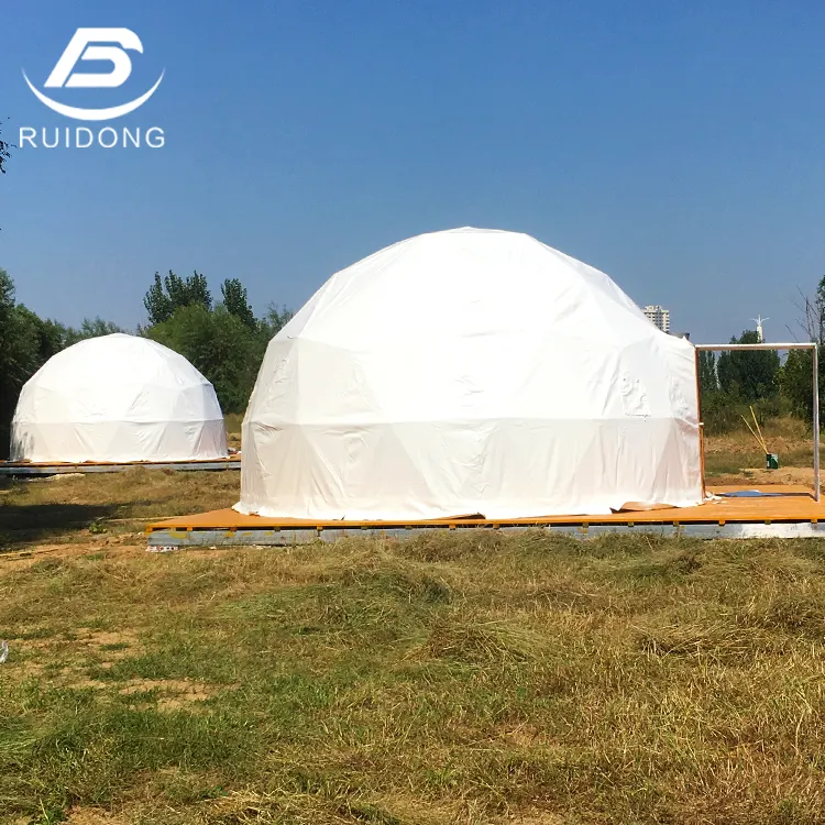 Outdoor Family Dome Tent 3M 4M 5M 6M 7M Diameter Bell Tent Geodesic Glamping Camping Hotel House