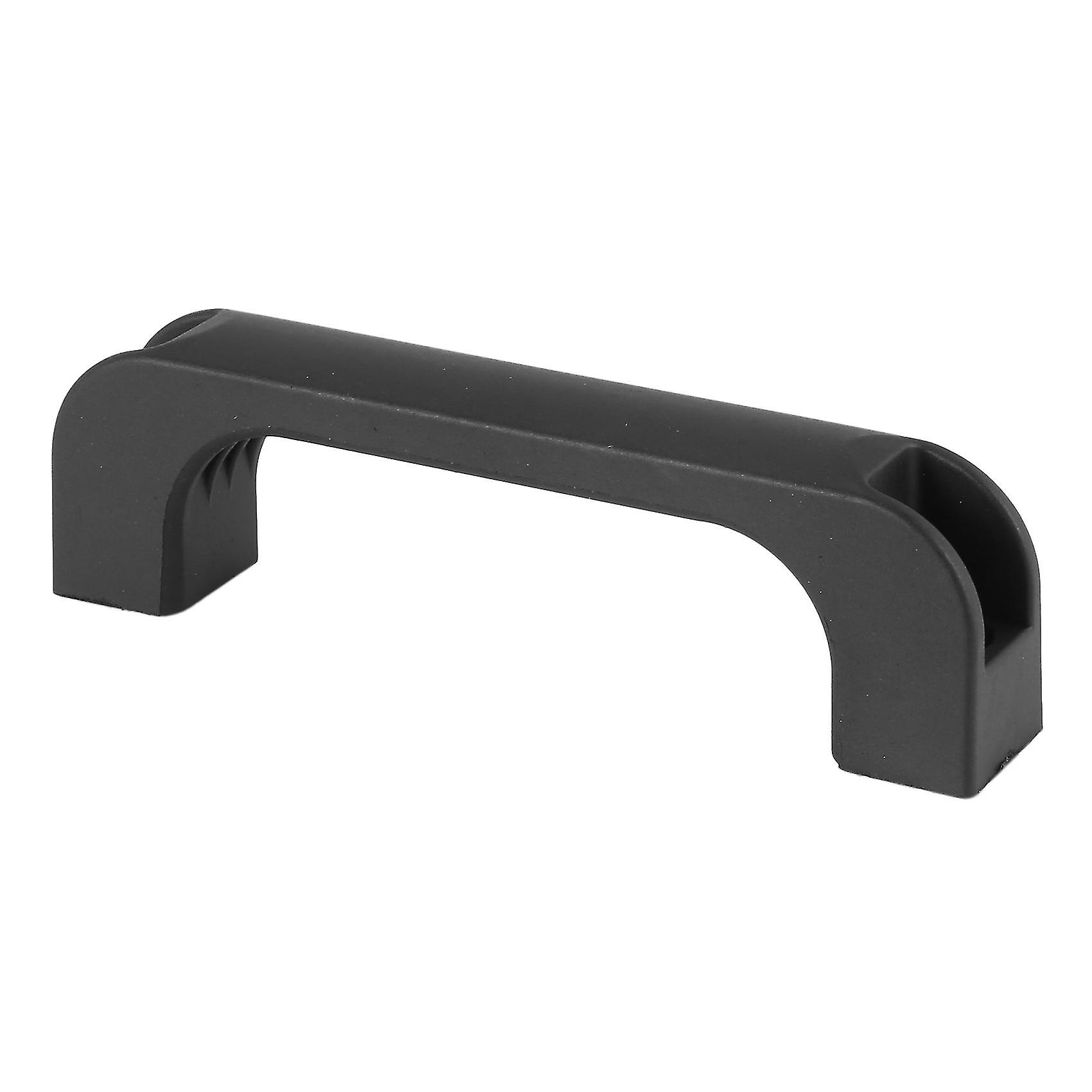 Door Cabinet Black Plastic Rectangular Pull Handle 5.2andquot;