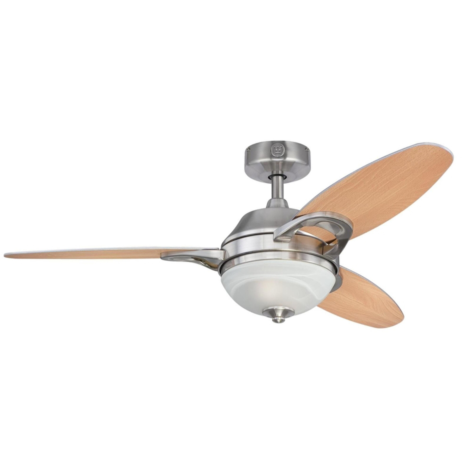 Westinghouse Arcadia 46 in. Brushed Nickel Brown LED Indoor Ceiling Fan