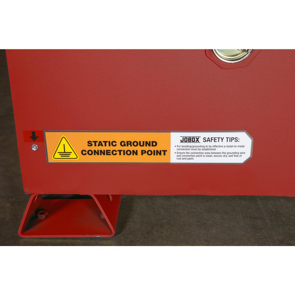 30 Gallon Combustible Manual Close Safety Cabinet ; Red ;