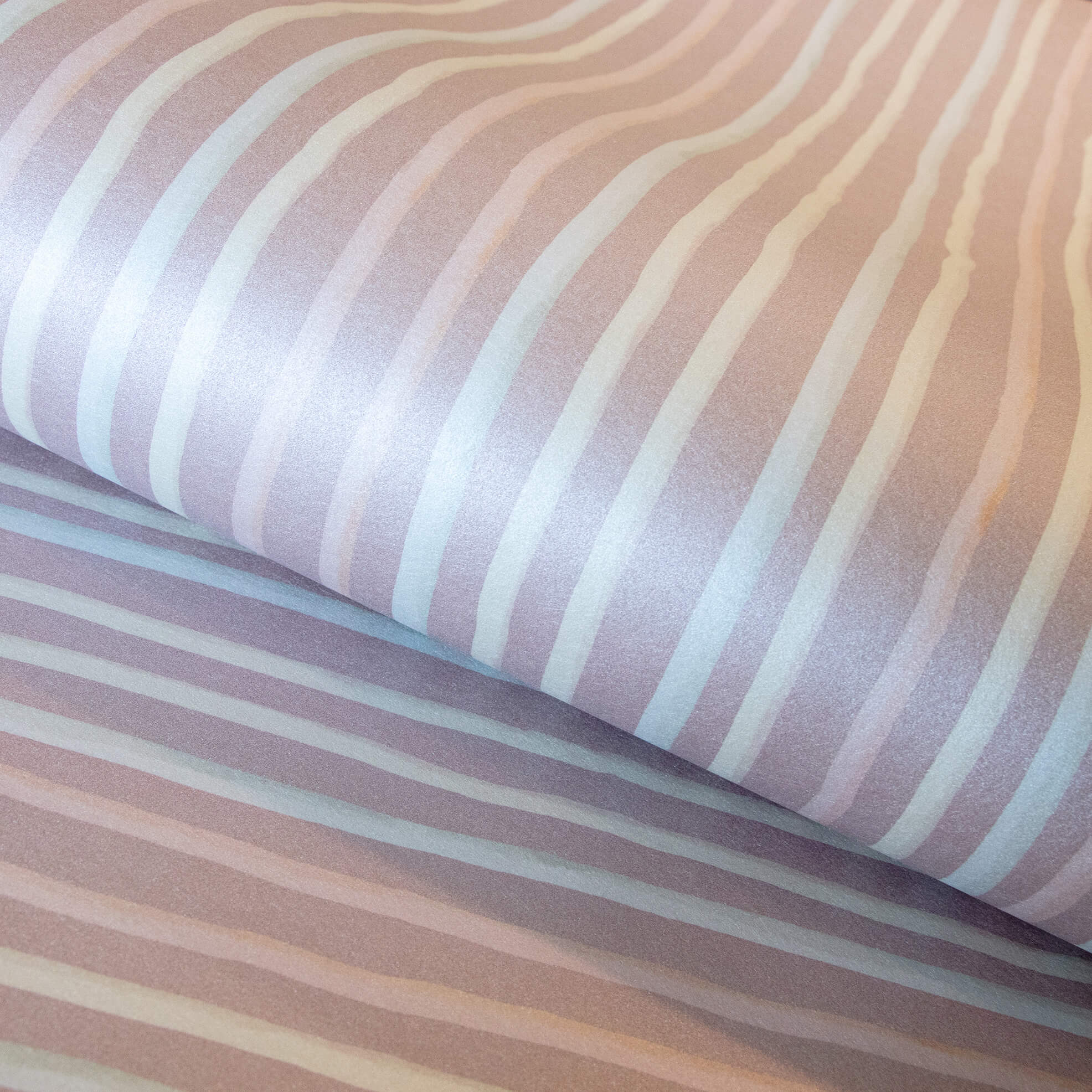 Stripes Dark Rose Wallpaper from the Great Kids Collection