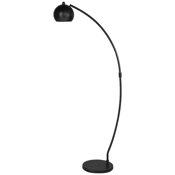 Marinel Contemporary Black Metal Floor Lamp - 25