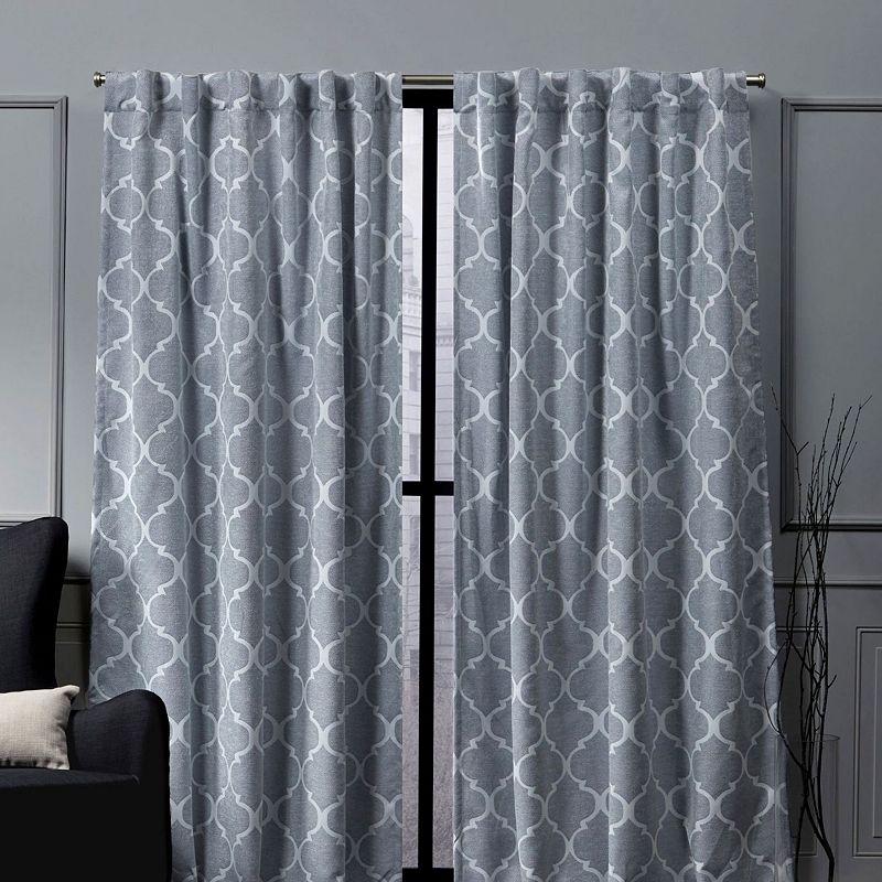 Nicole Miller NY 2-pack New York Treillage Woven Blackout Window Curtains