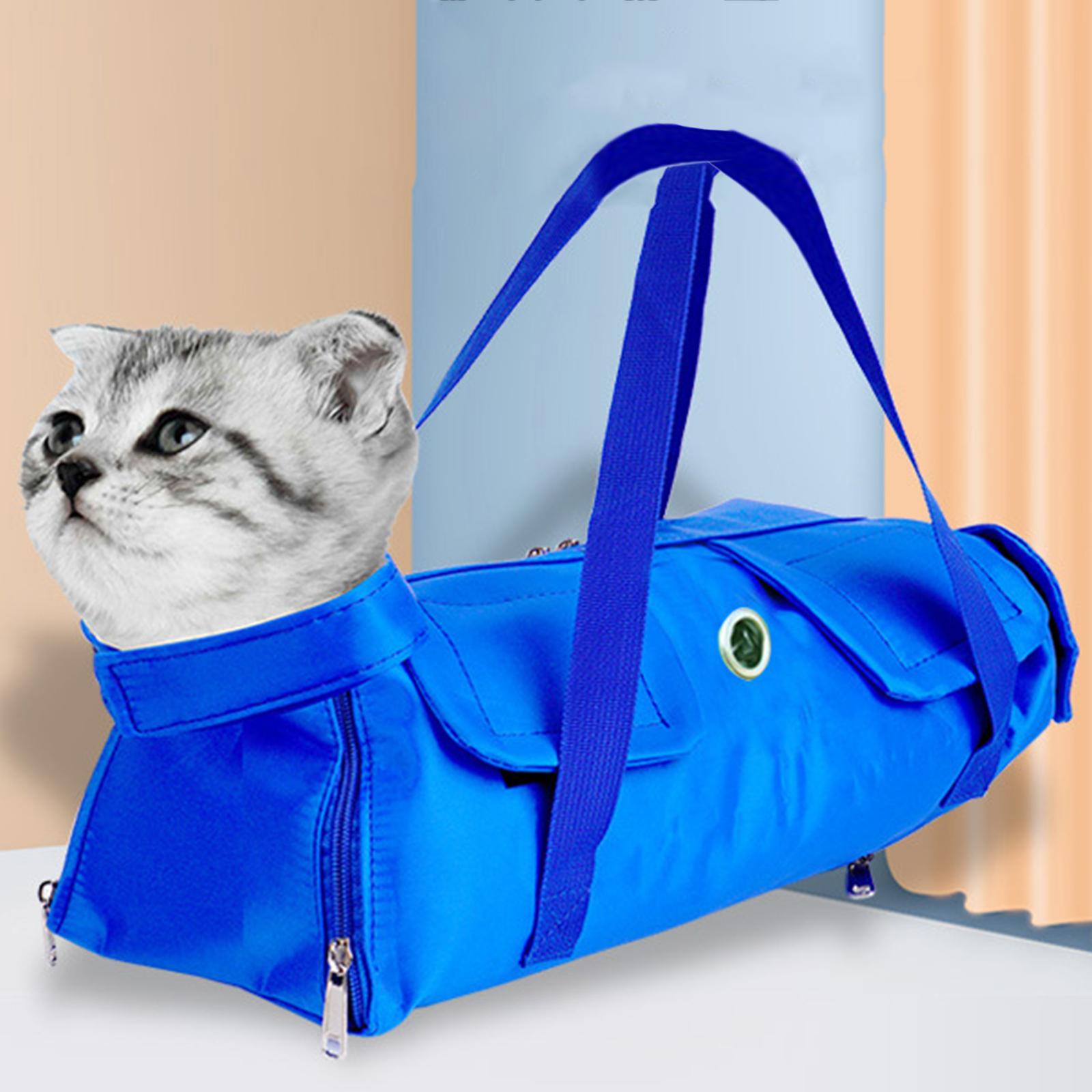 Cat Grooming Bag Soft Sided Shoulder Bag Comfortable Kitten Carriers Pet Bag M