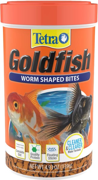 Tetra Goldfish Worm Shaped Bites Fish Food