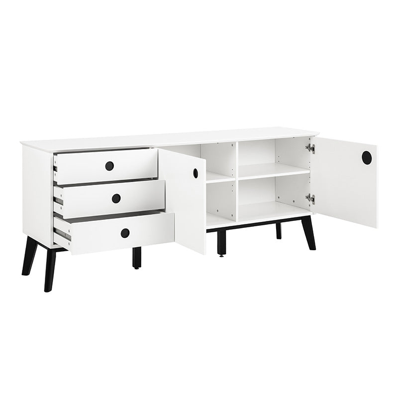 SABINE Sideboard Buffet 180cm - White/Natural