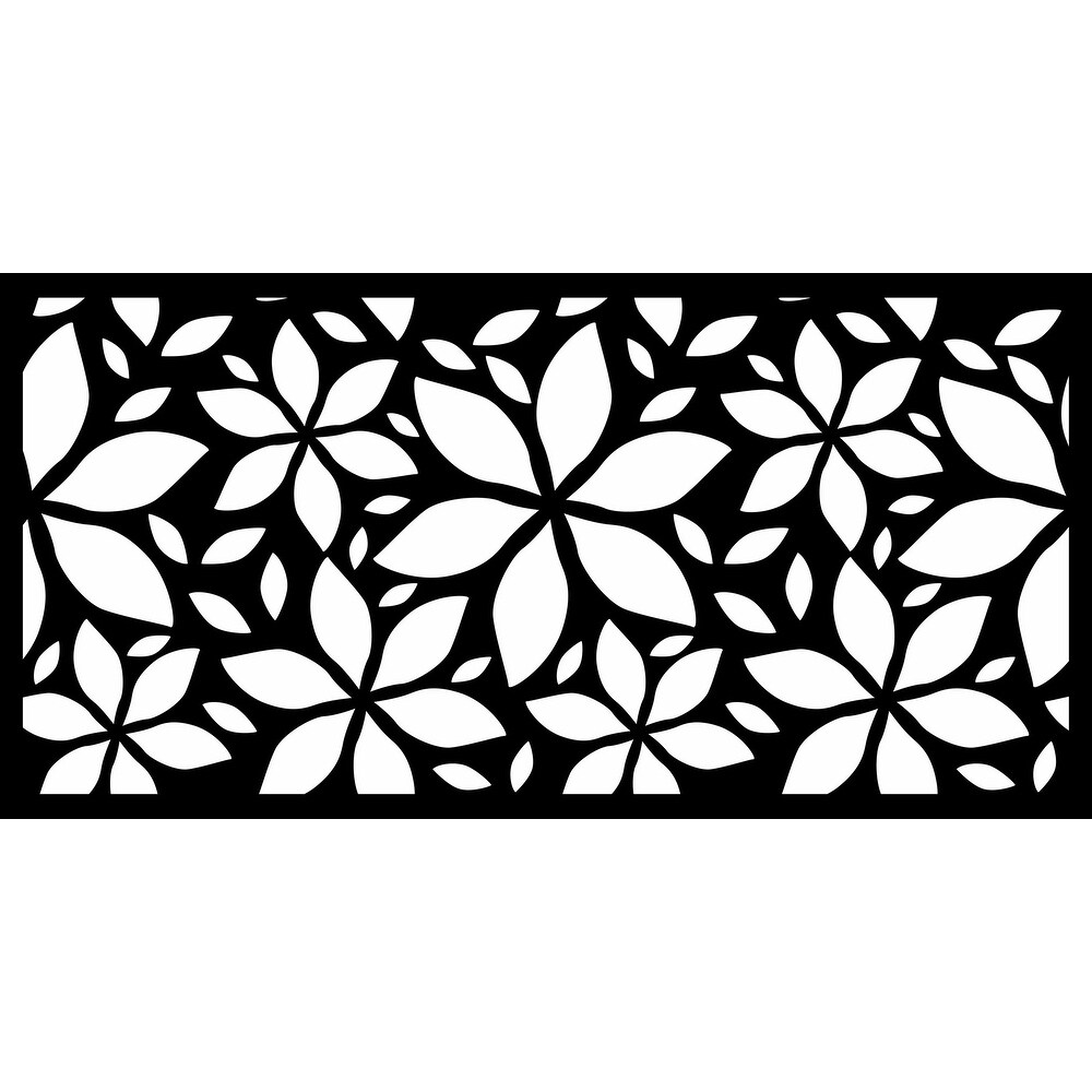 HighlandHome Laser Cut Metal Privacy Fence Screen  24\