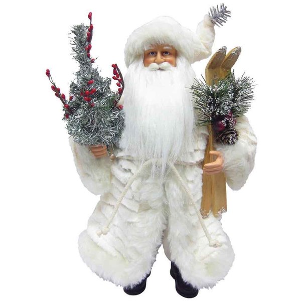 15 Winter White Santa Figurine