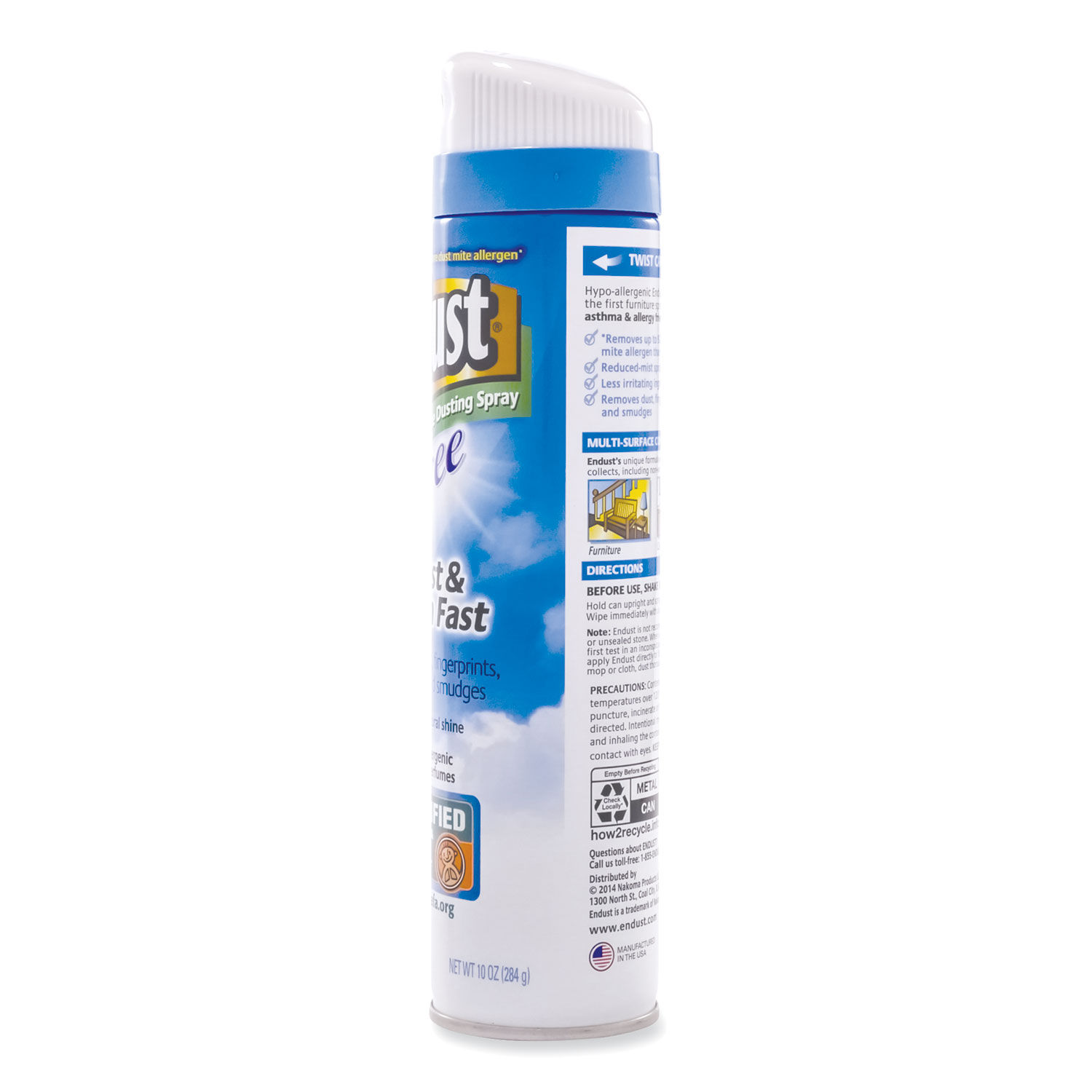 Endust Free Hypo-Allergenic Dusting and Cleaning Spray by Diverseyandtrade; DVOCB507501