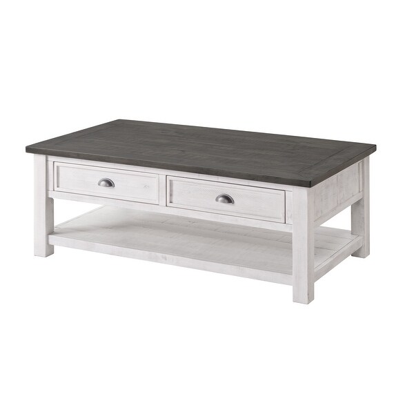 The Gray Barn Downington Solid Wood 2-drawer Coffee Table