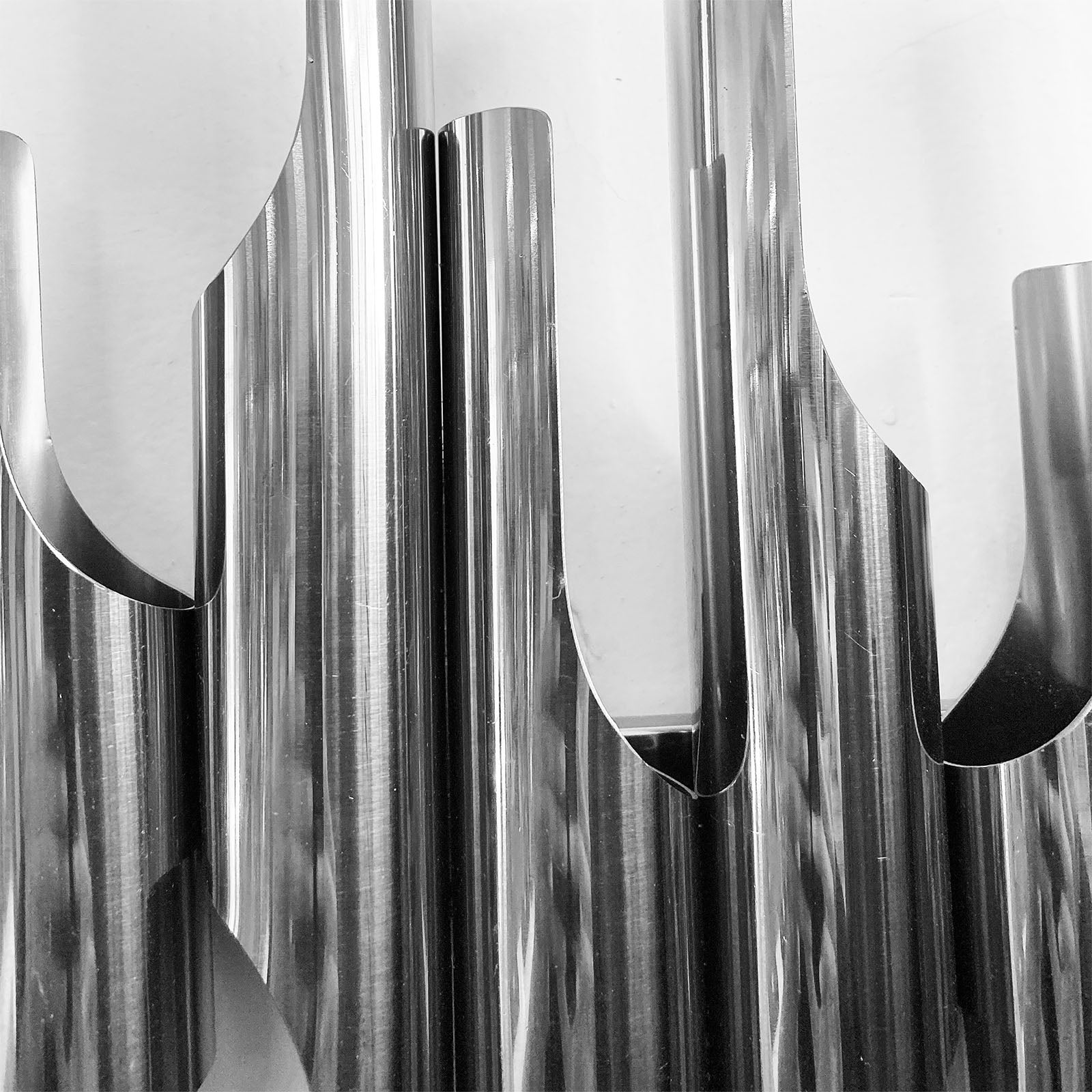 Silver Tubes Handcrafted Stainless Steel Artwork Bg2020012