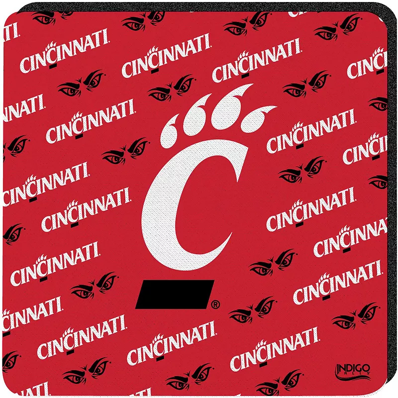 Cincinnati Bearcats Four-Pack Square Repeat Coaster Set