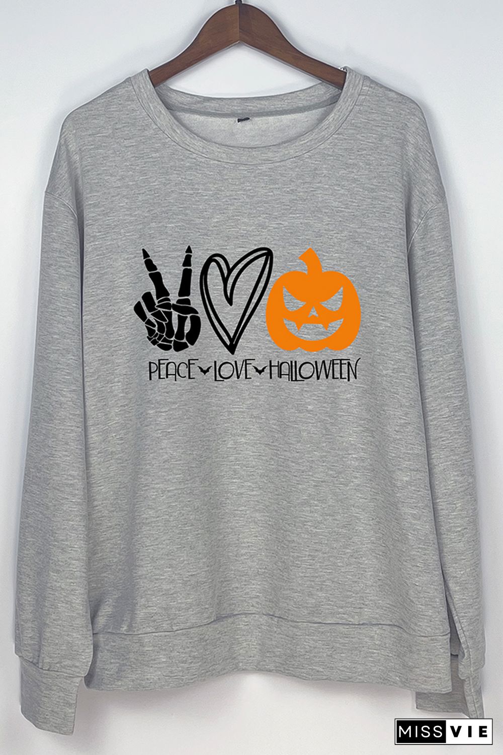 Peace Love Halloween Sweatshirt Wholesale