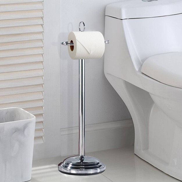 Freestanding Toilet Tissue Holder Chrome Nu Steel