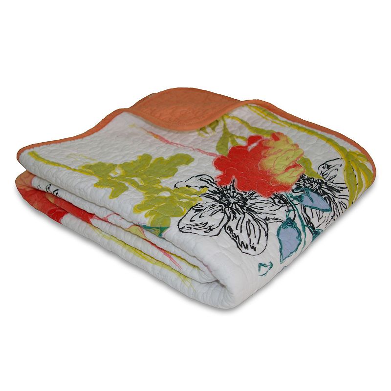 Watercolor Dream Quilted Reversible Throw