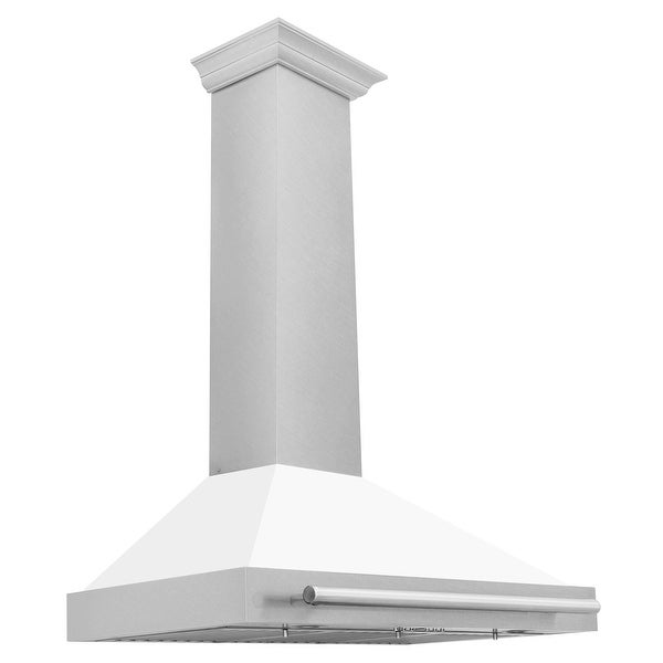 ZLINE DuraSnow Stainless Steel Range Hood with Stainless Steel Handle