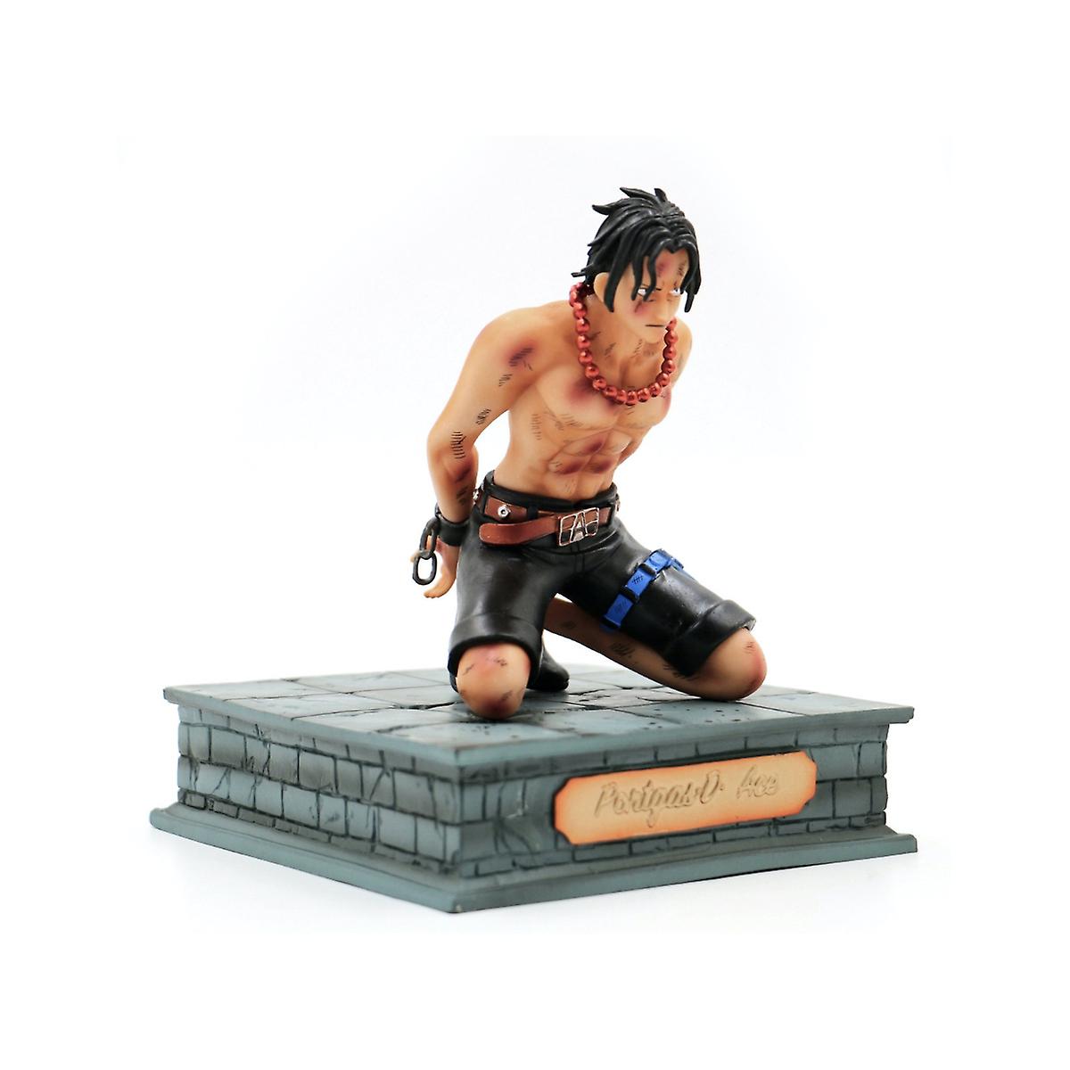 One Piece Figure Prisoner Ace Anime Toy Model 14cm