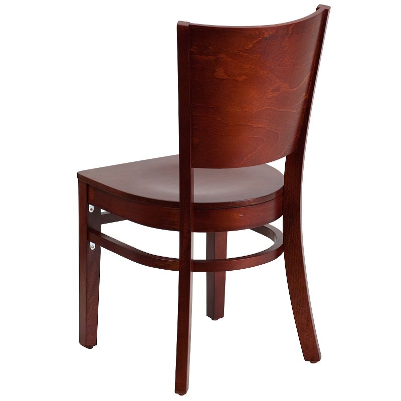 Flash Furniture Lacey Series Solid Back Wood Restaurant Chair