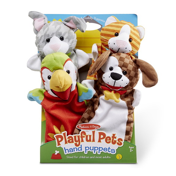 Melissa   Doug LCI9084 Playful Pets Hand Puppets