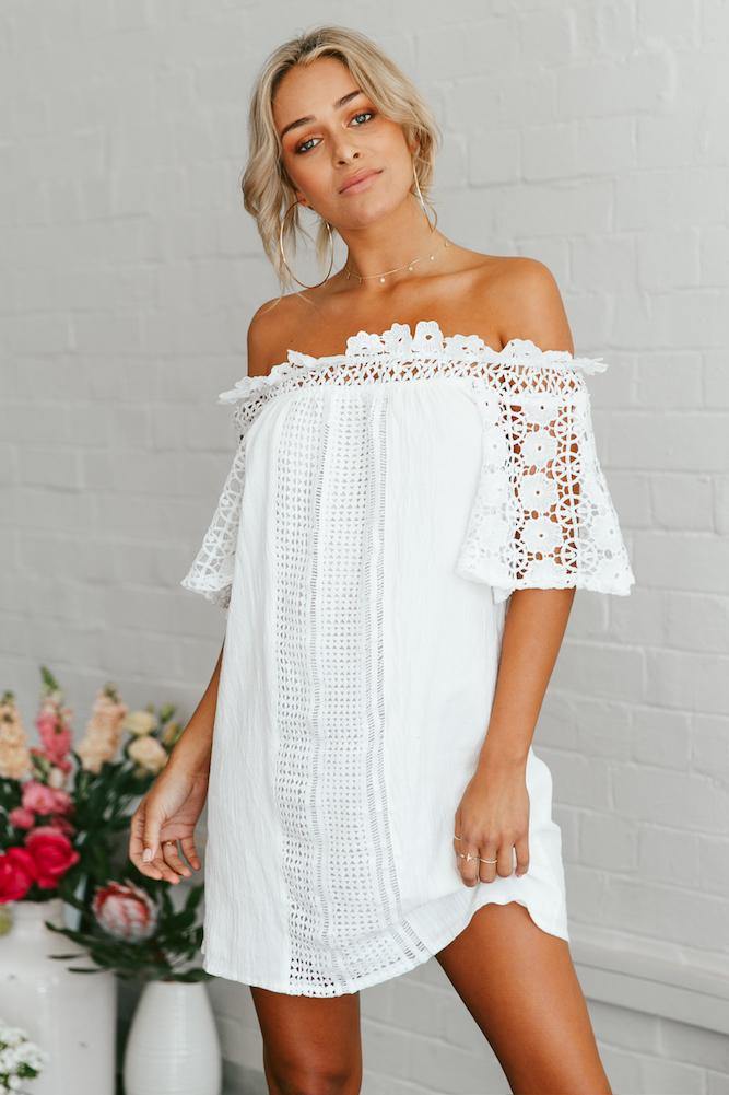 Kingston Dress White