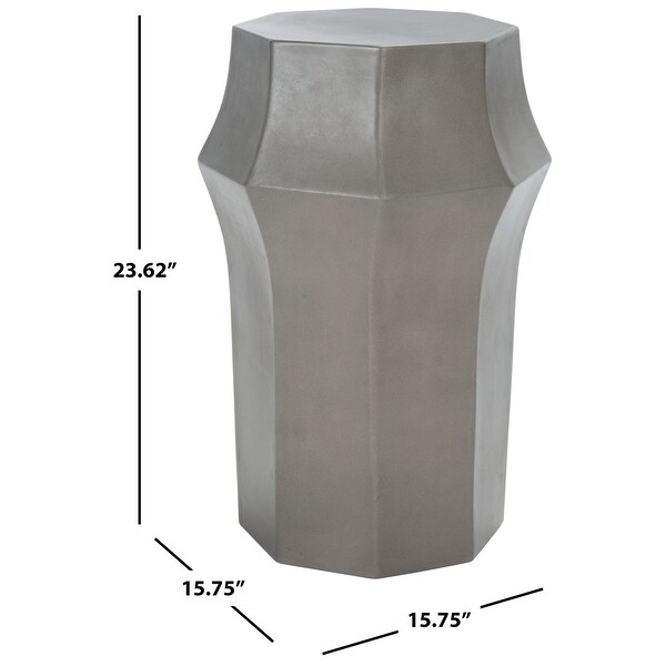 SAFAVIEH Klaudia Concrete Indoor/Outdoor Accent Table