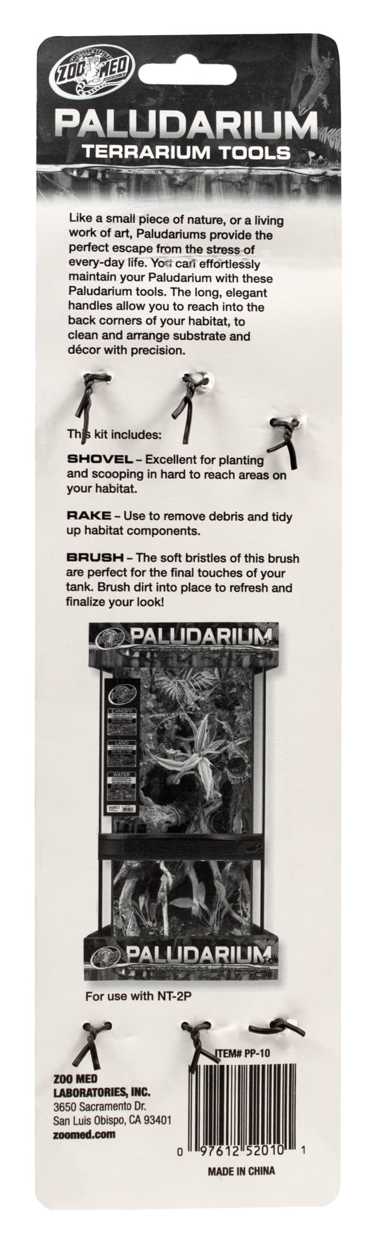 Zoo Med Laboratories 977032 Paludarium Terrarium Tool Setand#44; Set of 3