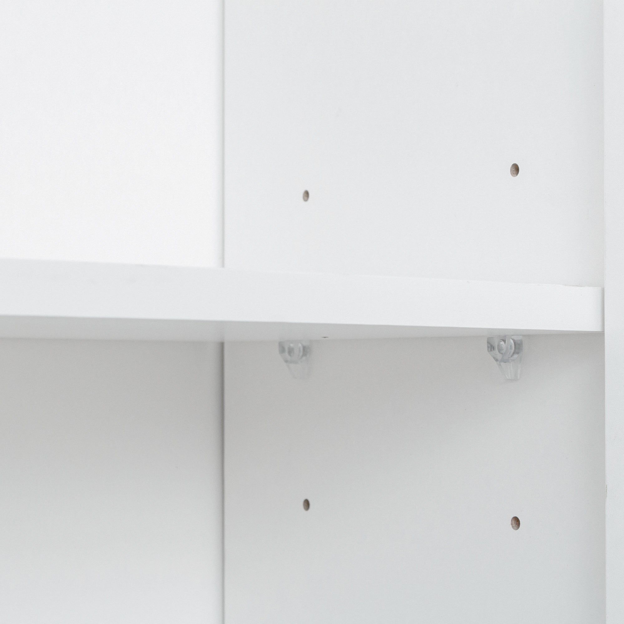 AOMBOO Tall Wardrobe Kitchen Cabinet Wood Kitchen Pantry Storage with Drawer Shelves, White