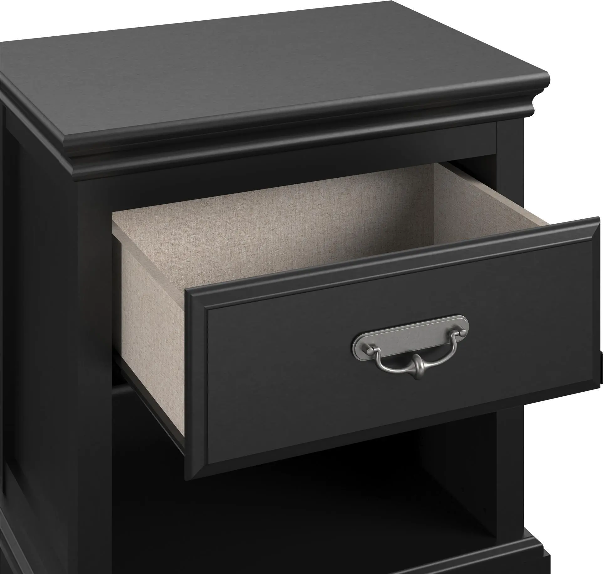 Bristol Traditional Black Nightstand