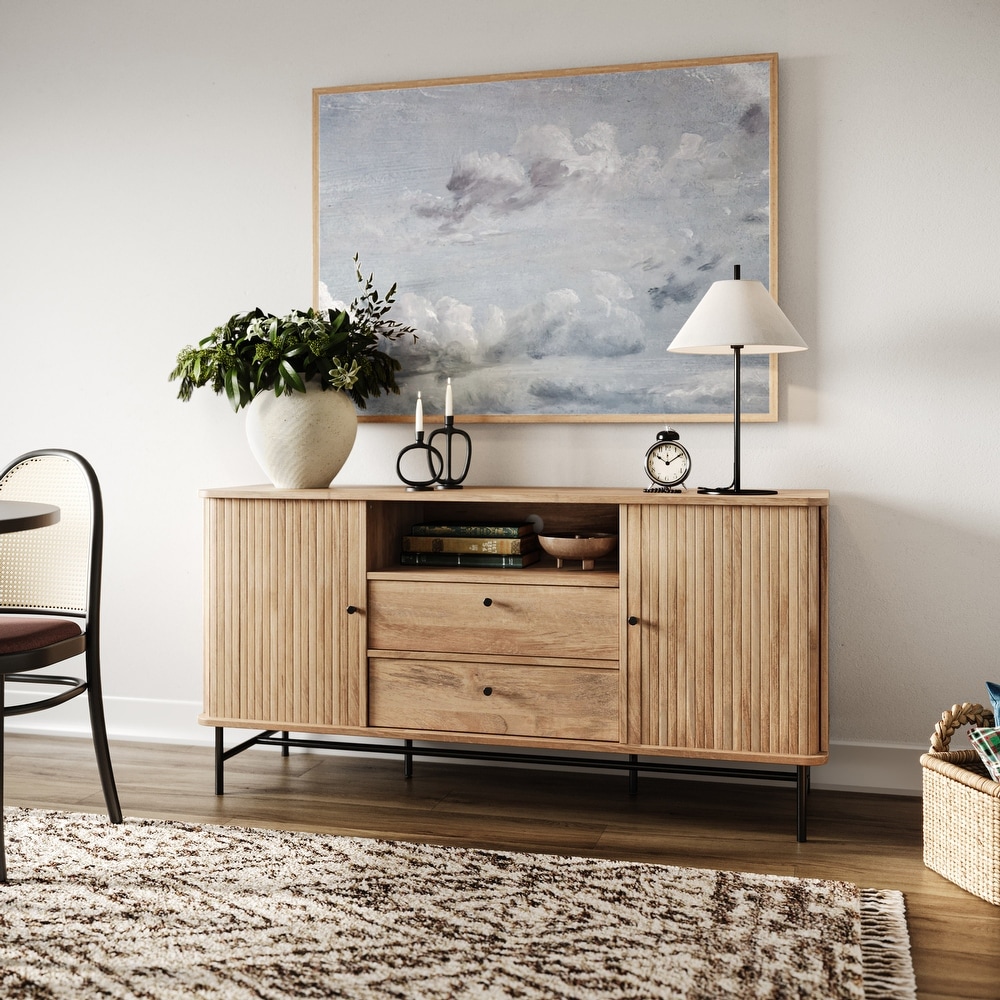 Riko Curved Sideboard Buffet   N/A